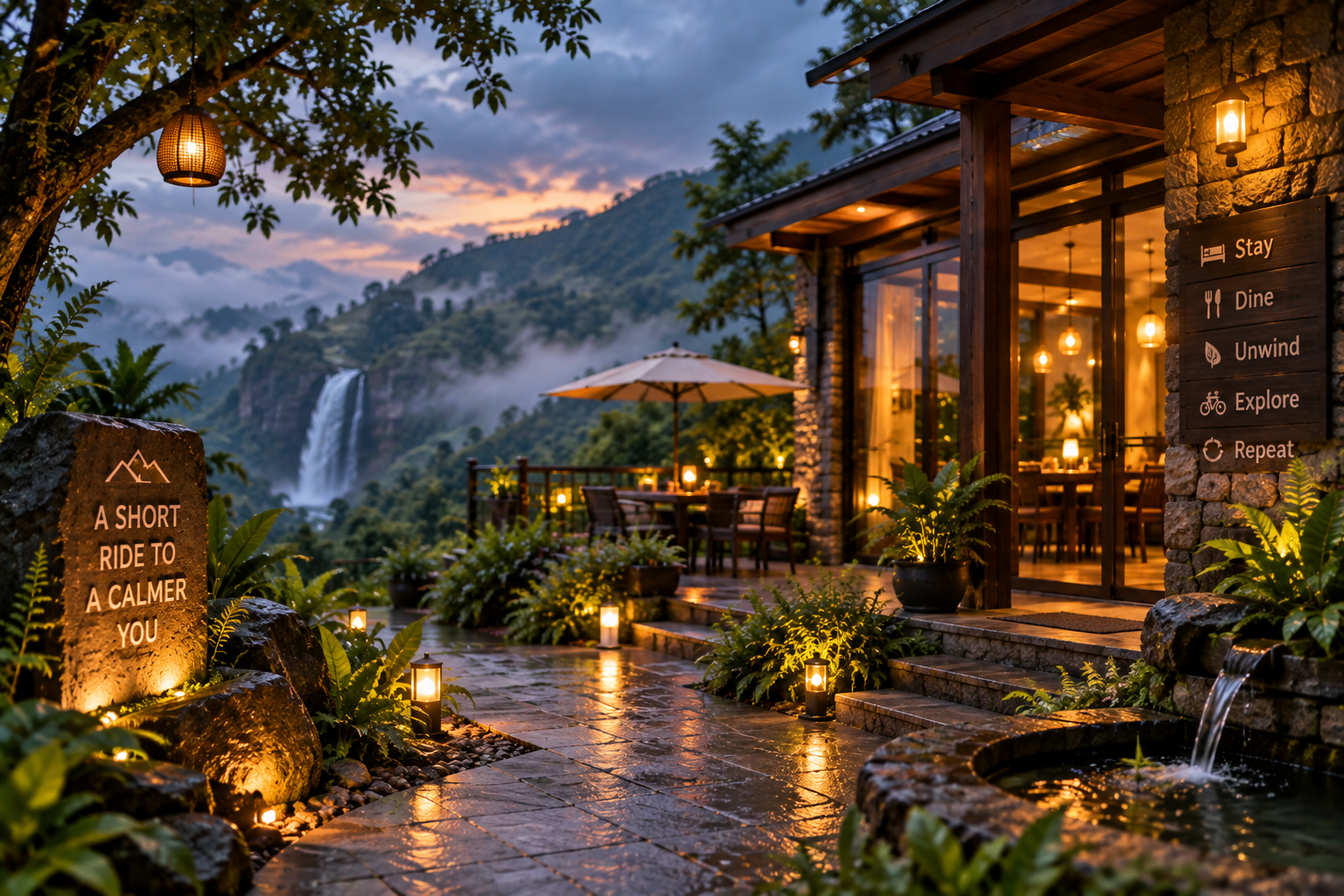 Mountain view villa stay in Lonavala